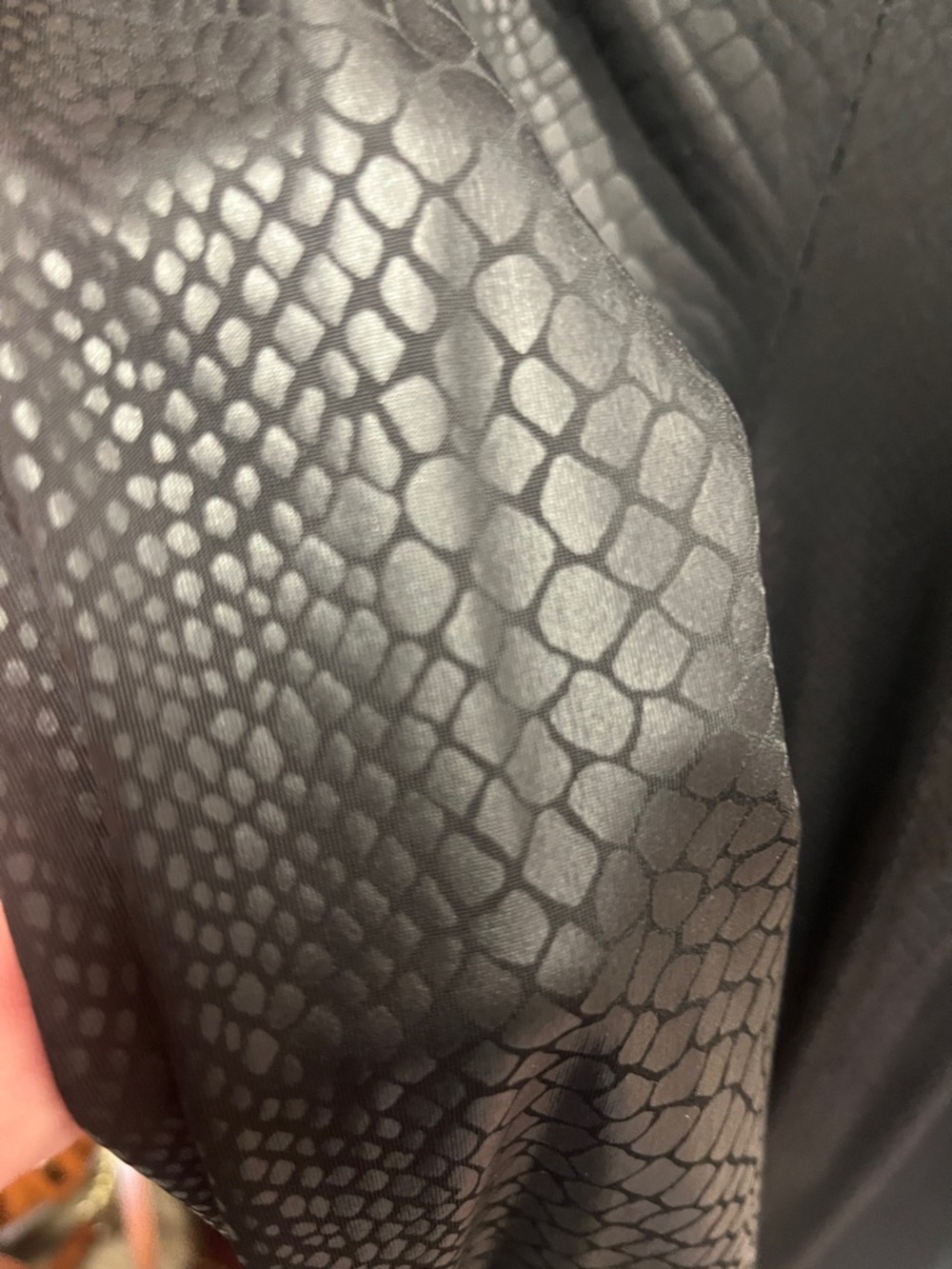 BCBGMaxAzria Black Faux-Snakeskin Leggings - Picture 3 of 4